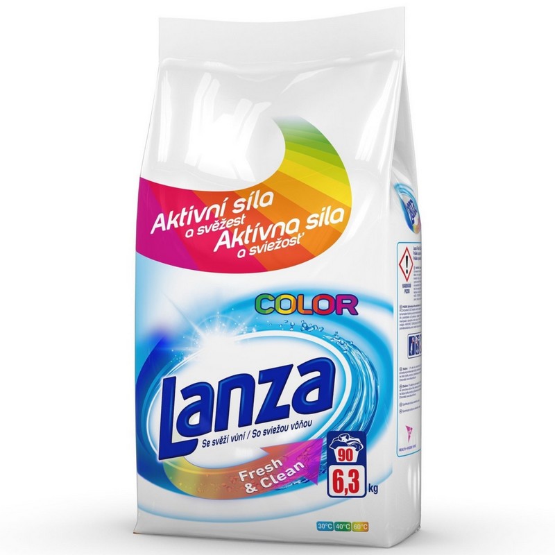 Prací prášek LANZA Fresh&Clean COLOR 90 PD 6,3 