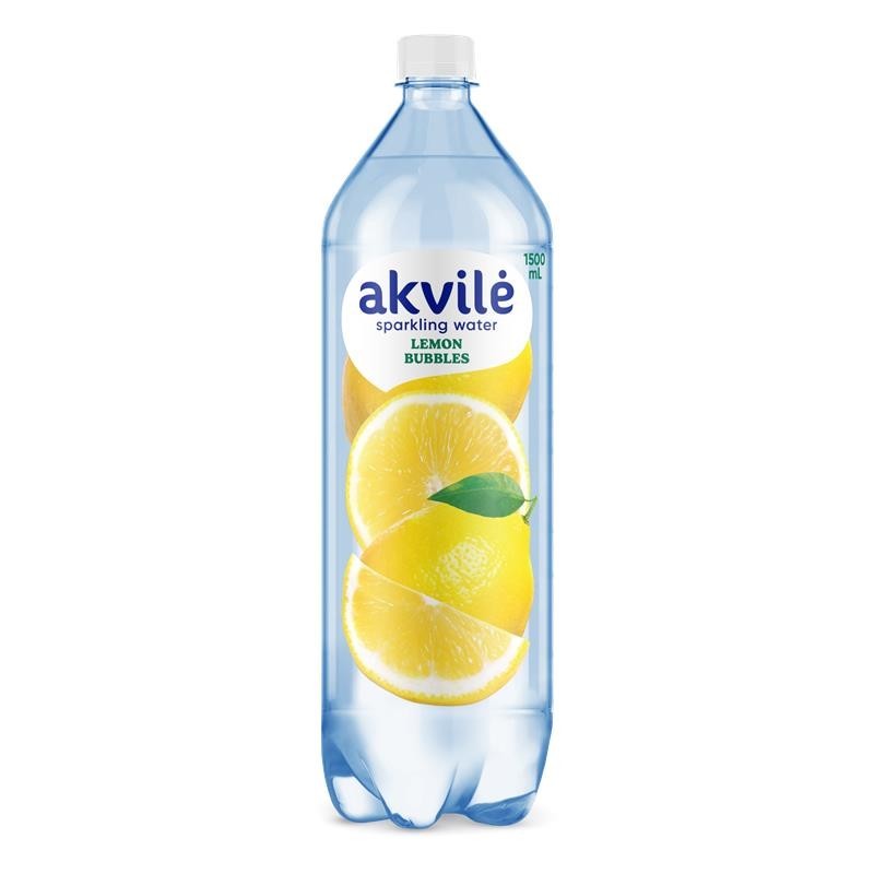 AKVILE natural water s CITRÓNEM 1,5 l PET