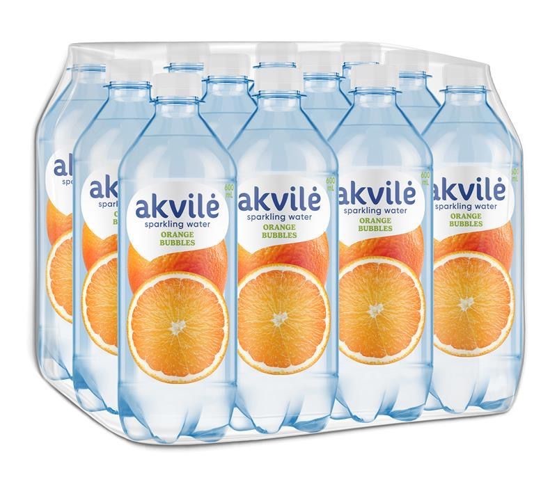 AKVILE natural water s POMERANČ 1,5 l PET
