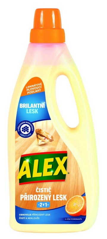 Alex čistič PŘIROZENÝ LESK 2 v 1 na laminát a