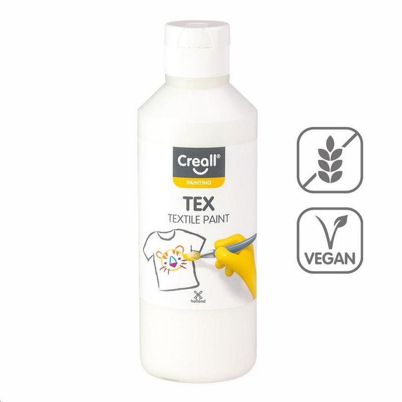 Barva na textil CREALL TEX 250ml. bílá