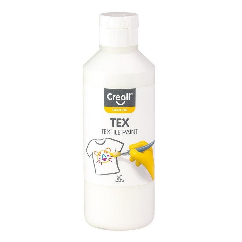 Barva na textil CREALL TEX 250ml. bílá