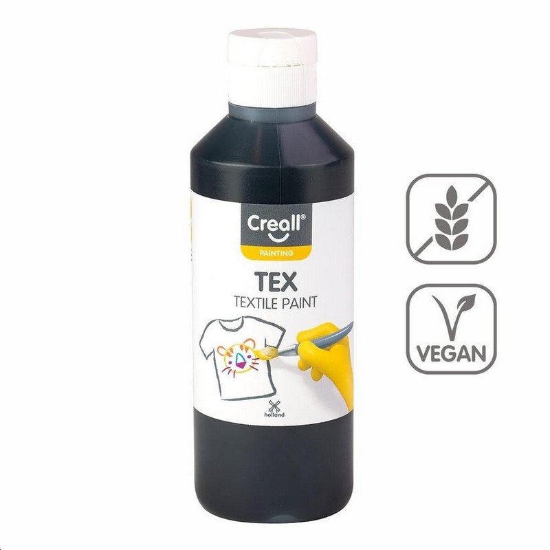 Barva na textil CREALL TEX 250ml. černá