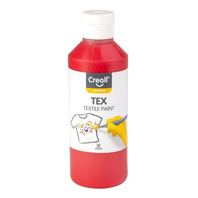 Barva na textil CREALL TEX 250ml. červená