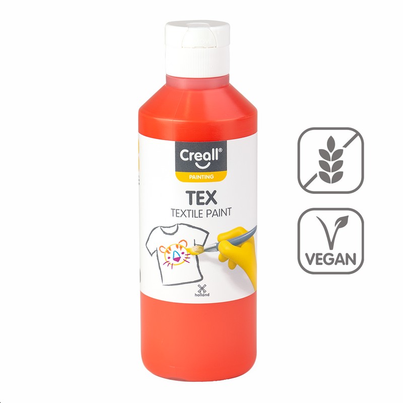 Barva na textil CREALL TEX 250ml. oranžová