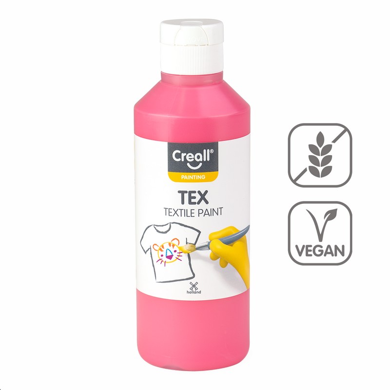 Barva na textil CREALL TEX 250ml. růžová