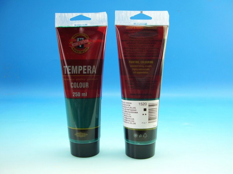 BARVA TEMPEROVÁ 250ML ZELEŇ SMARAGDOVÁ 1520