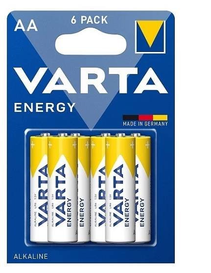 Baterie AA tužková alkalická VARTA ENERGY 6ks.