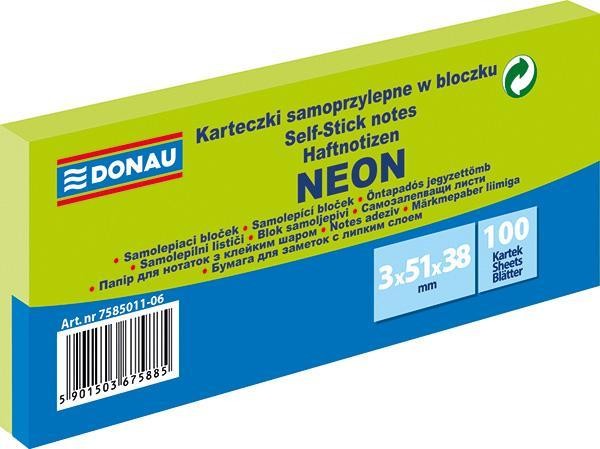 Blok samolepicí DONAU 51 x 38 mm 3 x 100 list. NE