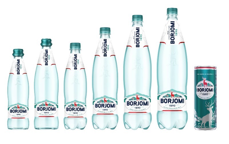 BORJOMI minerální voda 0,33 l., PLECH karton 12ks.