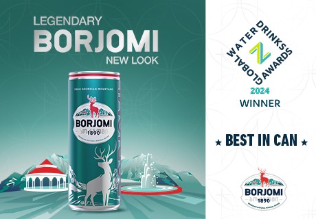 BORJOMI minerální voda 0,33 l., PLECH karton 12ks.