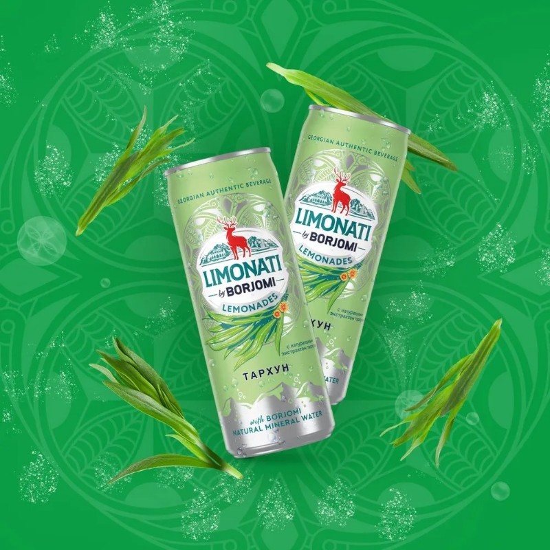 BORJOMI NATURAL limonáda ESTRAGON 0,33 l.