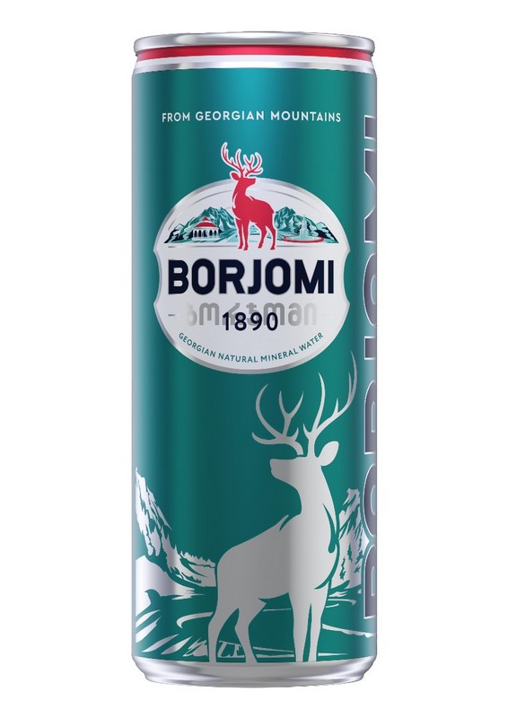 BORJOMI NATURAL minerální LÉČIVÁ VODA, 0,33 l.
