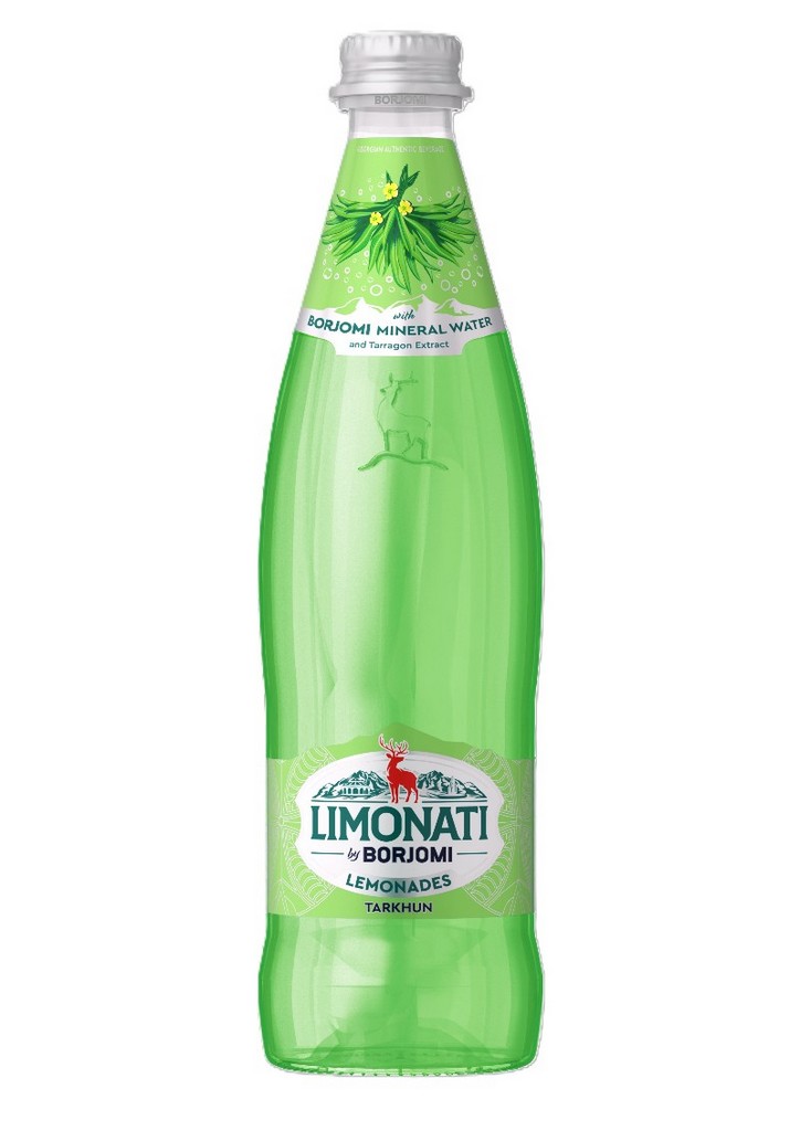 BORJOMI přírodní limonáda s ESTRAGONEM 0,5 l.,