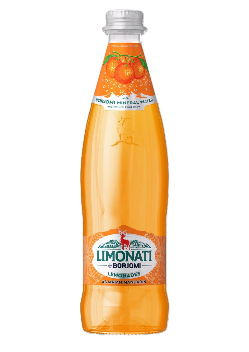 BORJOMI přírodní limonáda s MANDARINKOU 0,5 l.