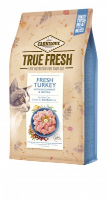CARNILOVE Cat čerstvá krůta s rakytníkem, brusinkami a kořenem zázvoru 4,8kg. CARNILOVE Cat čerstvá krůta s rakytníkem, brusinkami a kořenem zázvoru 4,8kg.