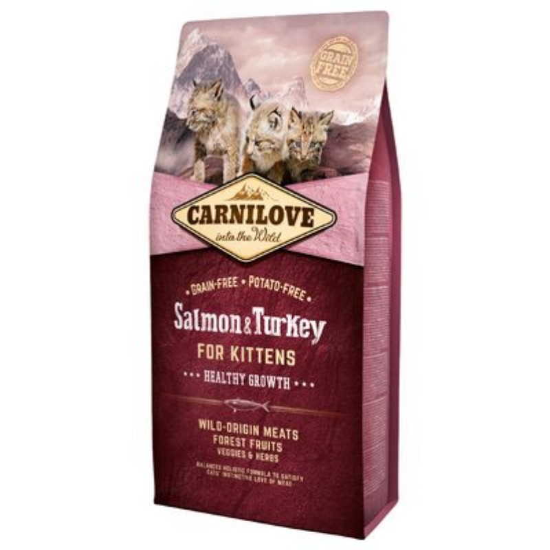 CARNILOVE Cat Losos & Krůta koťata pro zdraví růst 6kg CARNILOVE Cat Losos & Krůta koťata pro zdraví růst 6kg