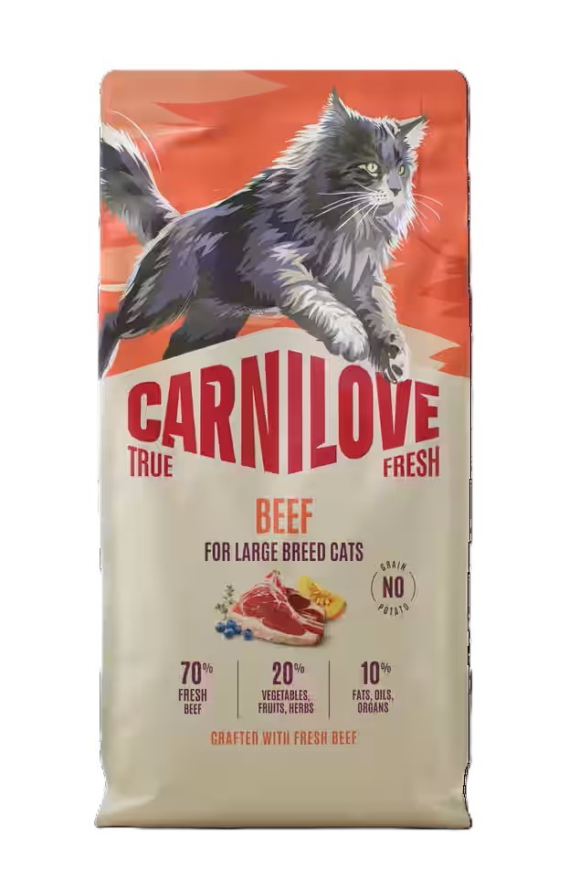 CARNILOVE CAT pro dospělé kočky - HOVĚZÍ 2kg