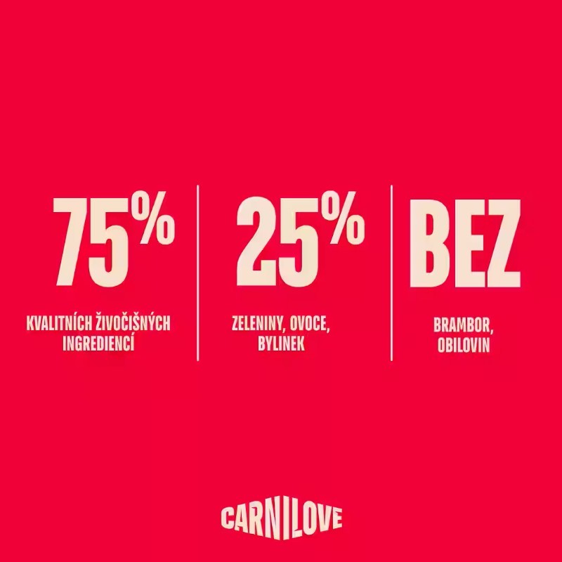 CARNILOVE CAT pro kastrované kočky -- HOBĚZÍ a ZVĚŘINA 2kg