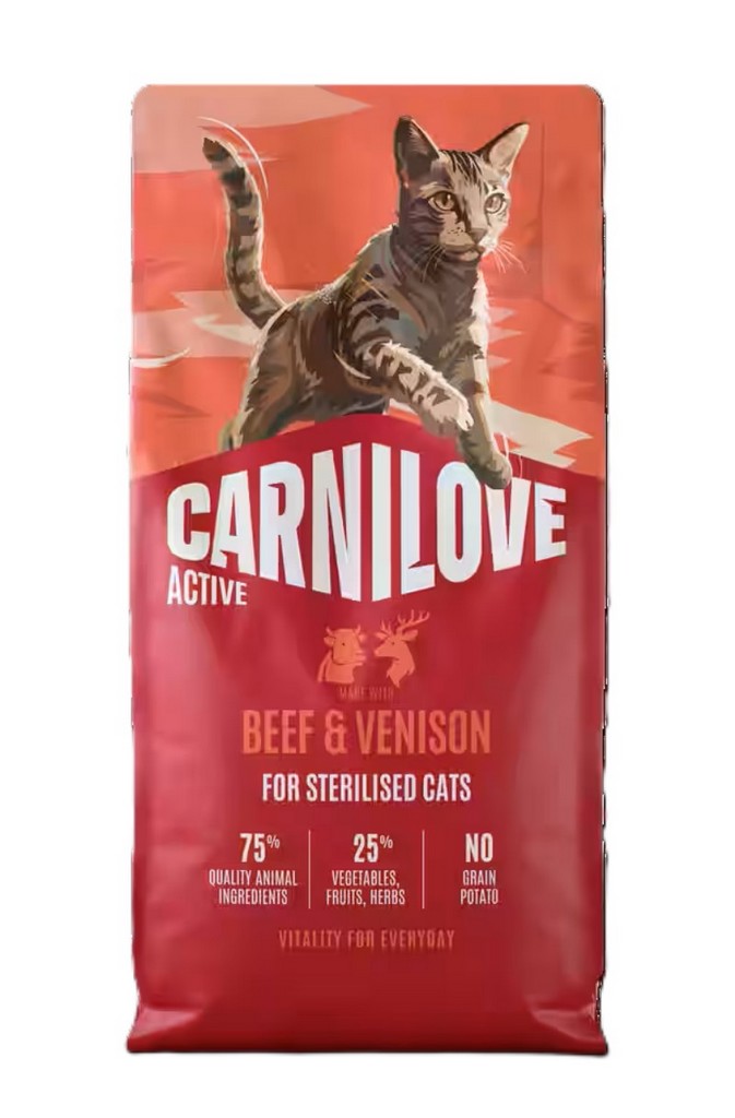 CARNILOVE CAT pro kastrované kočky -- HOVĚZÍ a