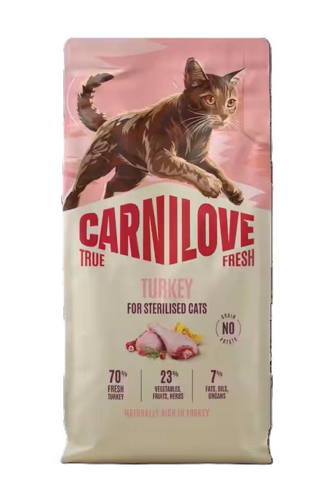 CARNILOVE CAT pro kastrované kočky - KRŮTA 2kg