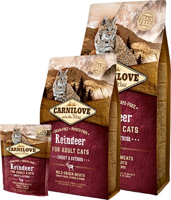CARNILOVE Cat Sobí Energie & Outdoor pro dospělé kočky 6 kg