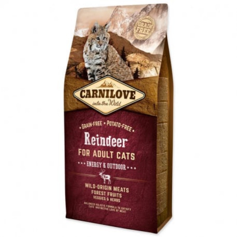 CARNILOVE Cat Sobí Energie & Outdoor pro dospělé kočky 6 kg CARNILOVE Cat Sobí Energie & Outdoor pro dospělé kočky 6 kg