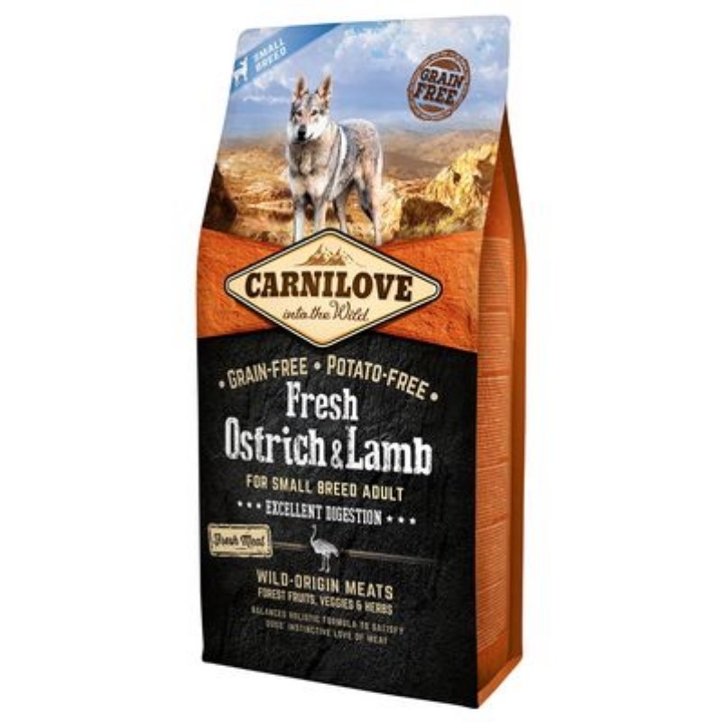 CARNILOVE DOG Freesh pro malá plemena PŠTROS & J