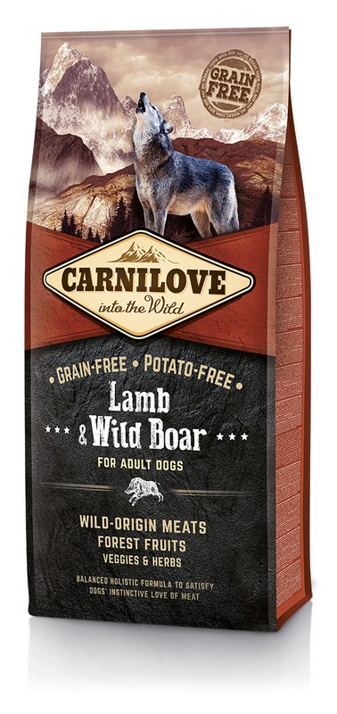 CARNILOVE Dog jehněčí & divoké prase pro dospělé psy 12kg CARNILOVE Dog jehněčí & divoké prase pro dospělé psy 12kg