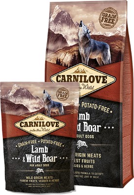 CARNILOVE Dog jehněčí & divoké prase pro dospělé psy 12kg