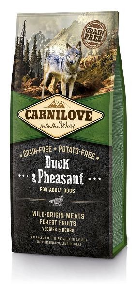 CARNILOVE Dog kachna & bažant pro dospělé psy 12kg. CARNILOVE Dog kachna & bažant pro dospělé psy 12kg.