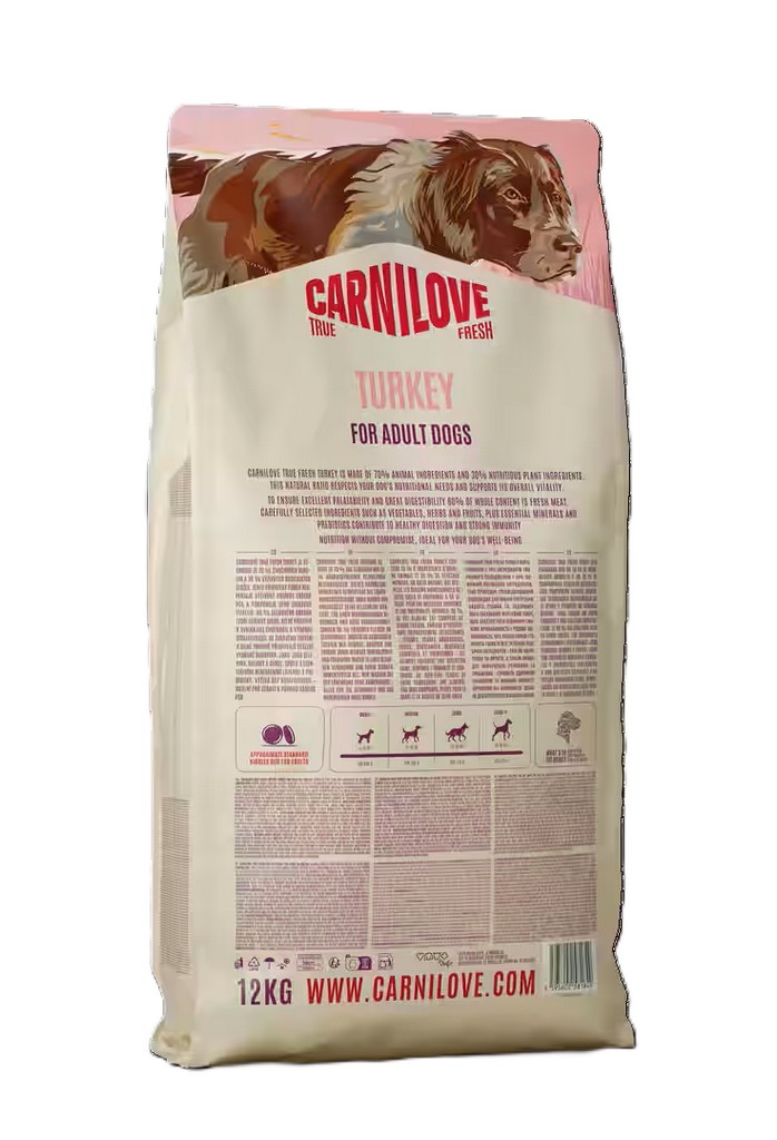 CARNILOVE DOG TRUE pro dospělé psy KRŮTA s okřehkem 12kg.