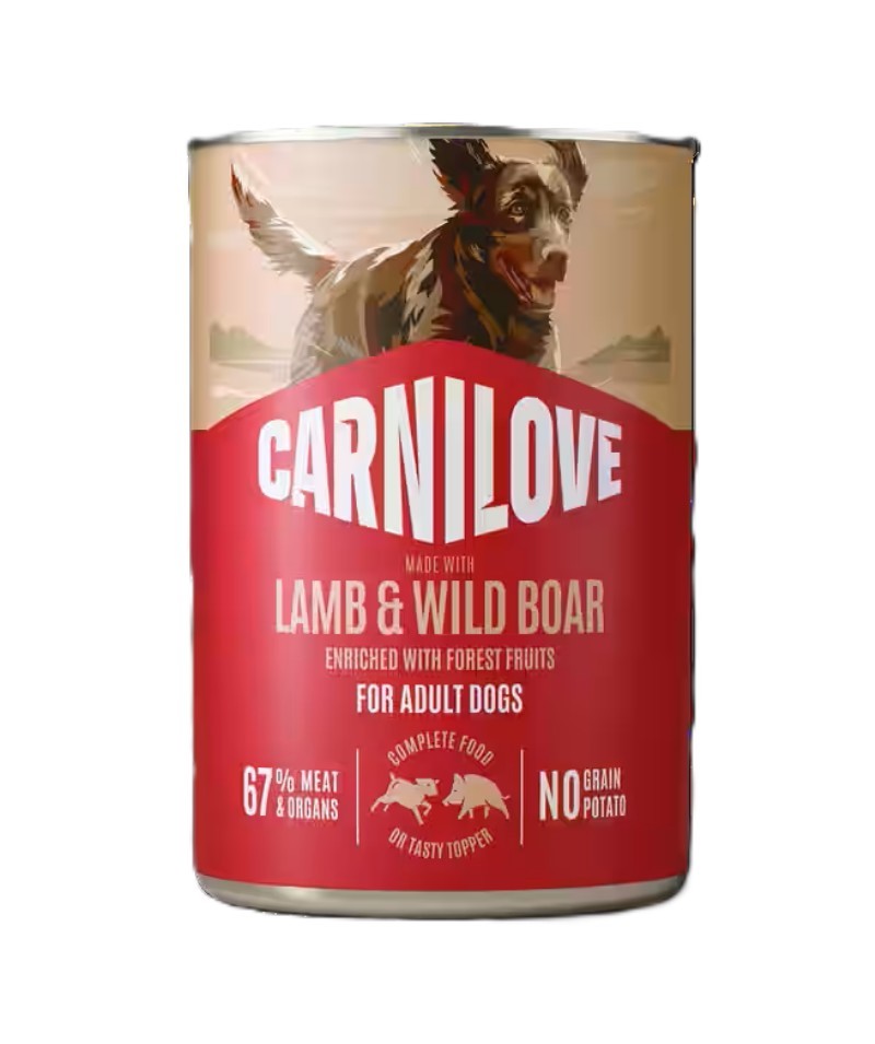 CARNILOVE pro dospělé psy JEHNĚČÍ & DIVOČÁK