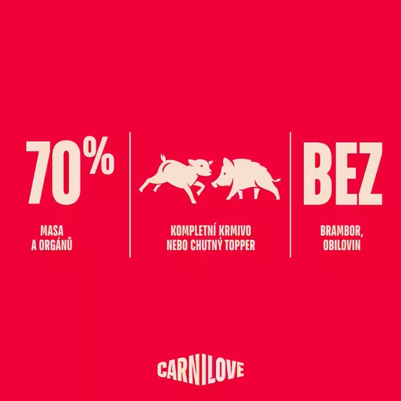 CARNILOVE pro dospělé psy JEHNĚČÍ & DIVOČÁK 400g