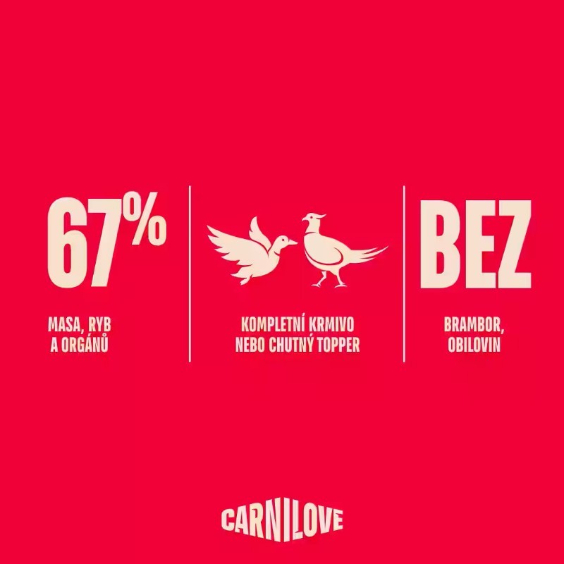 CARNILOVE pro dospělé psy KACHA & BAŽANT 400g