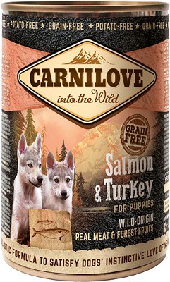 CARNILOVE pro štěňata LOSOS & KRŮTA 400g