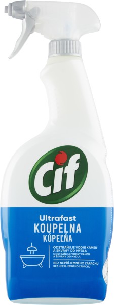 CIF Čistič Ultrafast KOUPELNA 750 ml.