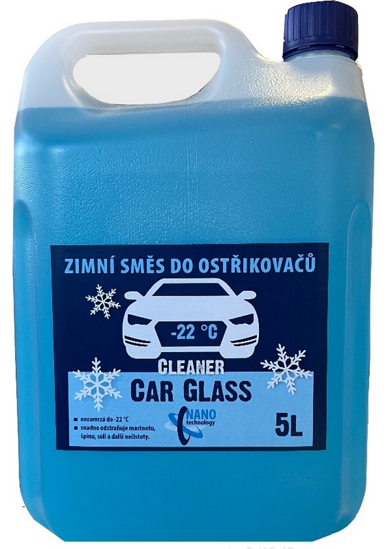 CLEANER NANO -22° Kapalina do ostřikovačů - CAR GLASS 5L.