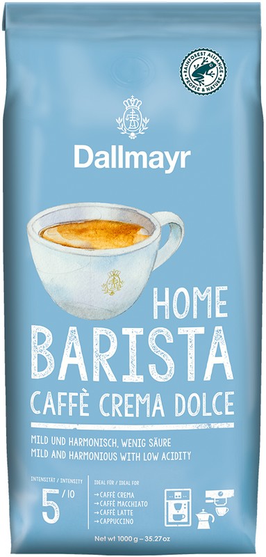 Dallmayr Caffé Barista Crema Dolce - jemná káva 1kg.