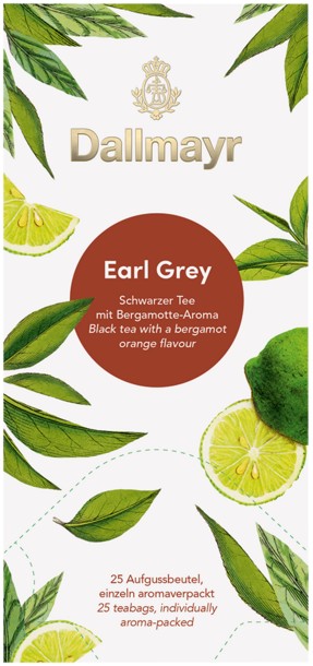 DALLMAYR černý čaj - Earl Grey - 25 sáčků