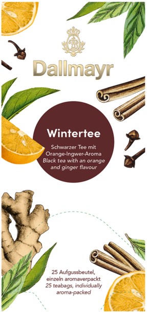 DALLMAYR černý čaj - Zimní směs - 25 sáčků