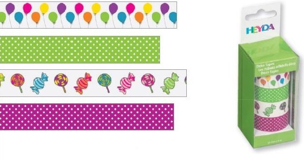 Dekorace pásky - balónky, puntíky zelené, bonb