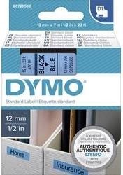 DYMO páska D1 polyester 12mm x 7m ČERNÁ na MODR