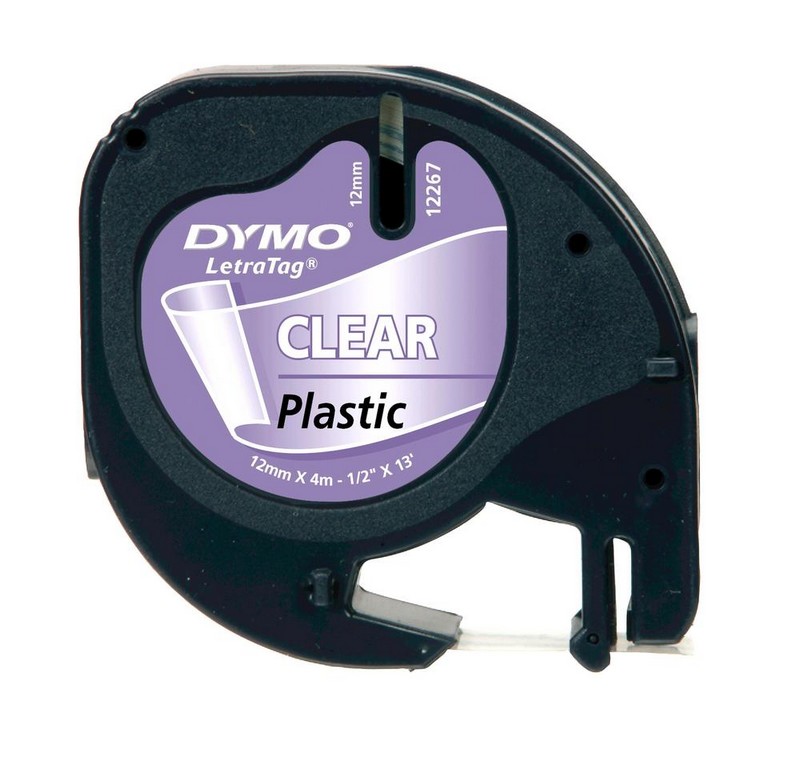 DYMO páska LetraTag plast 12mm x 4m PRŮHLEDNÁ