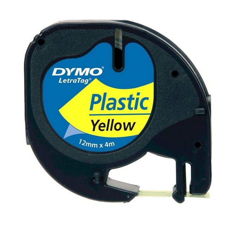 DYMO páska LetraTag plast 12mm x 4m ŽLUTÁ