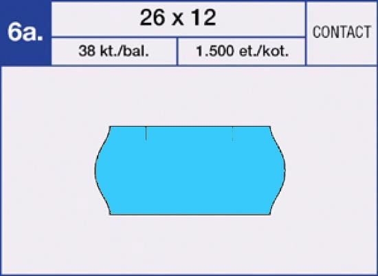 Etikety samolepící cenové CONTACT 26 x12 mm. 1.