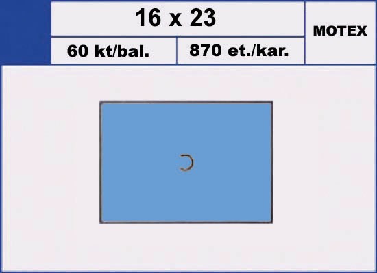 Etikety samolepící cenové MOTEX 23x16 mm. 870ks. modrá