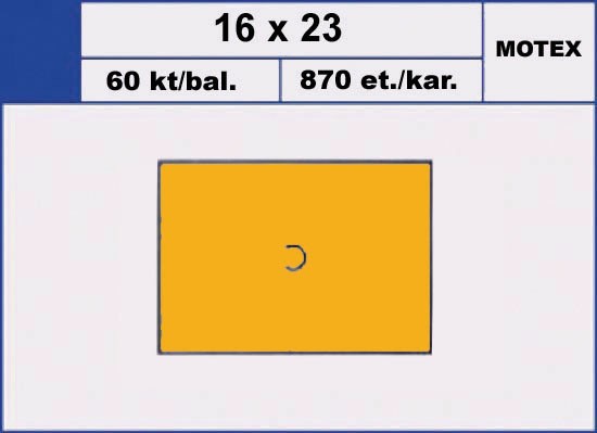 Etikety samolepící cenové MOTEX 23x16 mm. 870ks