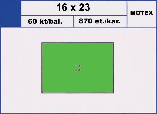 Etikety samolepící cenové MOTEX 23x16 mm. 870ks. zelená reflexní