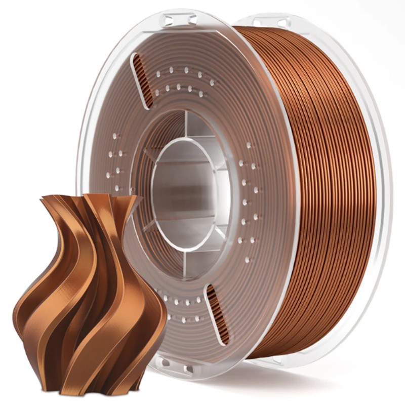 Filament PLA Plus 1,75 mm barva BRONZOVÁ HEDVÁBNÁ 1kg.